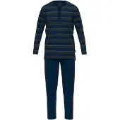 Tom Tailor Pigiama corto blu scuro / verde / rosso
