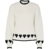 Pieces Pullover | Bianco | M
