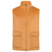 KnowledgeCotton Apparel Felted Wool Vest Gilet in lana merino Uomo (S, arancione)