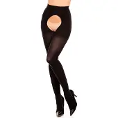 Glamory Collant 'Overt Microfaser Strumpfhose' nero