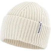 Salomon Snowbird Beanie Berretto (One Size, beige/bianco)