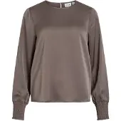 Vila Viellette Round Neck Top A Maniche Lunghe