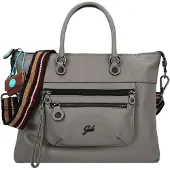 Gabs Lavinia Borsetta Vera Pelle 37 cm grigio