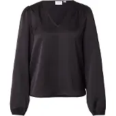 Vila Viellette V-neck Top A Maniche Lunghe