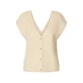 Selected Gilet A Maglia Donne Beige XL