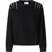 Pepe Jeans per donna. PL5800024 Felpa nera Barny (L), Nero, Casual, Cotone