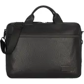 Jost Stockholm Cartella Vera Pelle 37 cm Vano porta PC nero