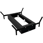 Hak Telaio da bagno REDUTA 150x75 cm, nero opaco