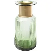 Kare Vaso Barfly, verde, vetro, altezza 30 cm, soffiato a bocca