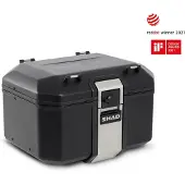 Shad BAUL. TR48 TERRA 48L ALL. ARG. ALLUMINIO 48L NERO marrone