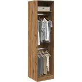 vidaXL Armadio rovere artigianale 50x50x200 cm materiale a base di legno