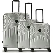Gabol Radar 4 ruote Set di valigie 3 pezzi espandibile color argento