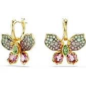 Swarovski Orecchini 'Idyllia' giallo / oro / verde / rosa