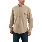 Carhartt Loose Chambray L/S Shirt Camicia Uomo (M, beige)