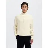 Selected Maglione A Mezza Cerniera Uomini Bianco M