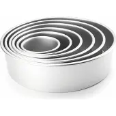 Ibili Stampo Rotondo Dritto Extra Alto 20x10 Cm