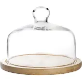 Ibili Top Con Base In Legno Vetro 18 Cm