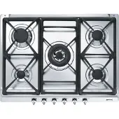 Smeg Piano Cottura A Gas Classica Se70sgh-5 70- 75 Cm
