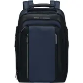 Samsonite zaino da uomo in materiale idrorepellente con spallacci ergonomici blu