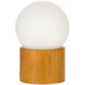 Pauleen Woody Shine da tavolo, legno, sfera vetro