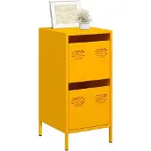 vidaXL Credenza giallo senape 35x39x73,5 cm Acciaio laminato a freddo