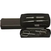 Windrose Ambiance Scatola per gioielli Vera Pelle 12 cm nero