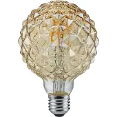 TRIO Lighting Lampadina LED a bulbo E27 4W 2.700 K strutturata