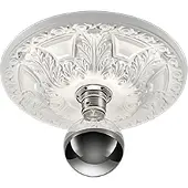 TRIO Lighting Plafoniera Lilly, gesso stuccato Ø 30 cm