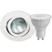 MEGATRON Decoclic, faretto da incasso, GU10, 5 W, bianco