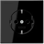 JUNG Presa SCHUKO nera LS 1520 SW