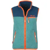 TROLLKIDS Kid's Hemsedal Vest Gilet in pile Bambini (104, turchese)