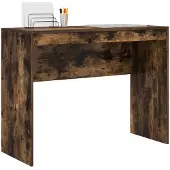 vidaXL Scrivania in rovere fumé 100 x 40 x 76 cm