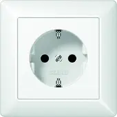 JUNG Presa 1520 WW completa bianco alpino AS500