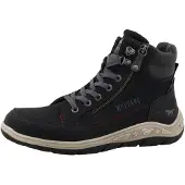 Mustang Boots stringati 'Benedetto' grigio basalto / bordeaux / nero