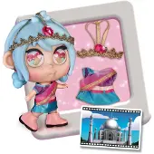 Trotties Figura Dell´aspetto Del Mondo