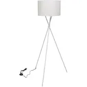vidaXL Lampada da terra con stelo bianco 139 cm