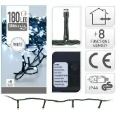 Big Buy Cooking Ghirlanda multifunzionale 180 led bianchi freddi 220v 23m ip44