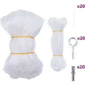 vidaXL Rete per gatti trasparente 6x3 m Nylon