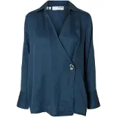 Selected Camicia A Maniche Lunghe Donne Blu 38