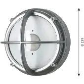 Louis Poulsen applique da esterni LED Skot, alluminio/trasparente, IP66