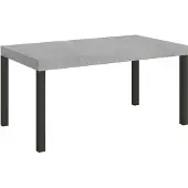 Itamoby - Tavolo allungabile 160/264x90 cm Everyday cemento gambe antracite