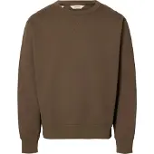 Selected Felpa Uomini Marrone S