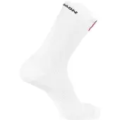 Salomon S/Lab Glide Crew Calze da running (42-44, bianco)