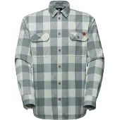 Mammut Tamaro Longsleeve Shirt Camicia Uomo (XXL, grigio/turchese)