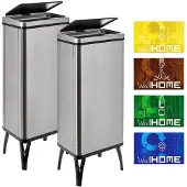 Wellhome Bidoni Della Spazzatura Intelligenti 60l 2 Unità