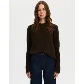 Selected Pullover A Maglia Donne Marrone L