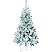 FÉÉRIC LIGHTS AND CHRISTMAS Albero di Natale artificiale da 180 cm con bellissimi fiocchi di neve bianchi -