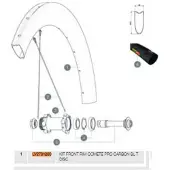 Mavic Cerchione Comete Pro Carbon Sl Tubular Disc Front