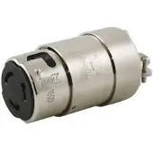 Hubbell Spina Femmina Nichelata Hbl363crc Ottone 63a 230v