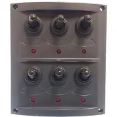 Goldenship Pannello Con 6 Interruttori Con Luci 15a 12v